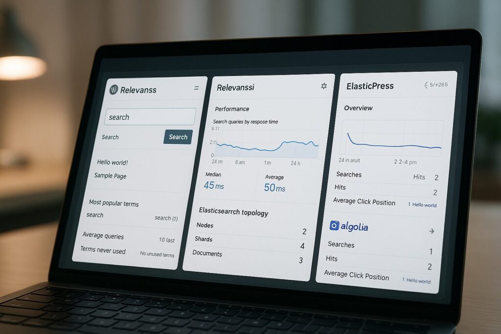 Améliorer la recherche WordPress : Relevanssi, ElasticPress ou Algolia ?