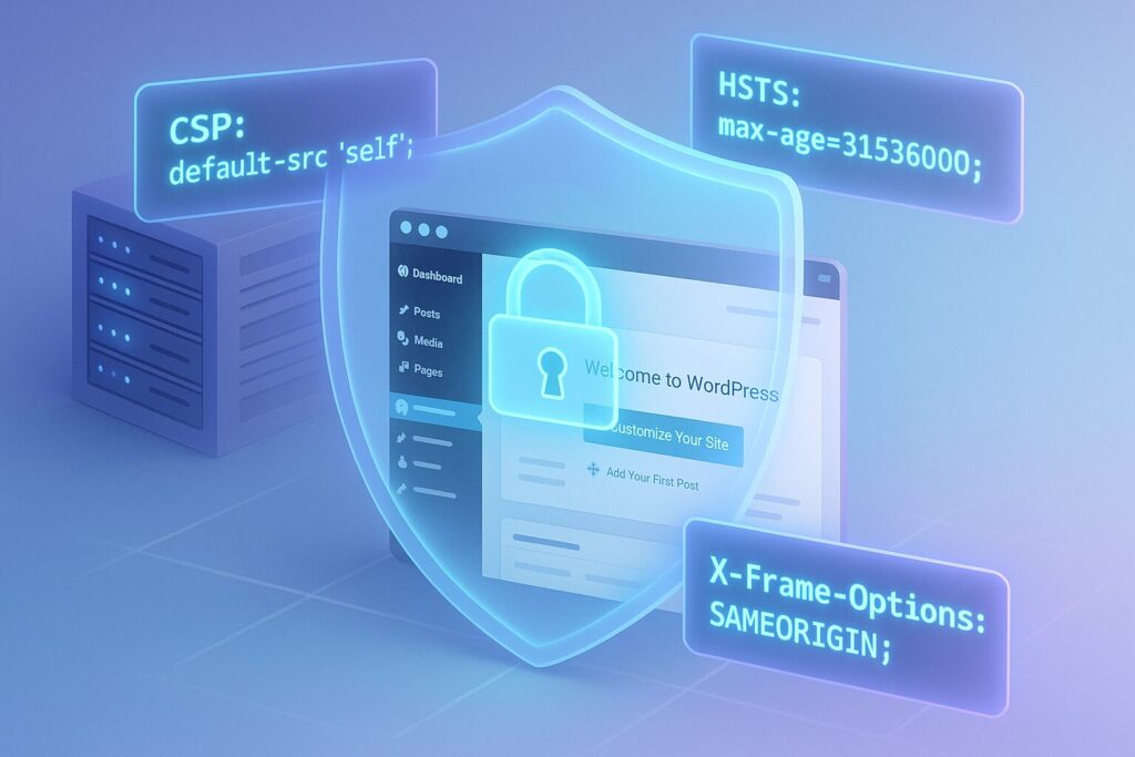 Headers de sécurité WordPress : activer CSP, HSTS et X-Frame-Options sans casser le site