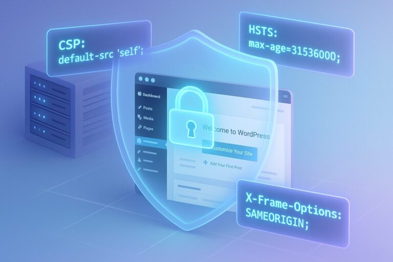 Headers de sécurité WordPress : activer CSP, HSTS et X-Frame-Options sans casser le site