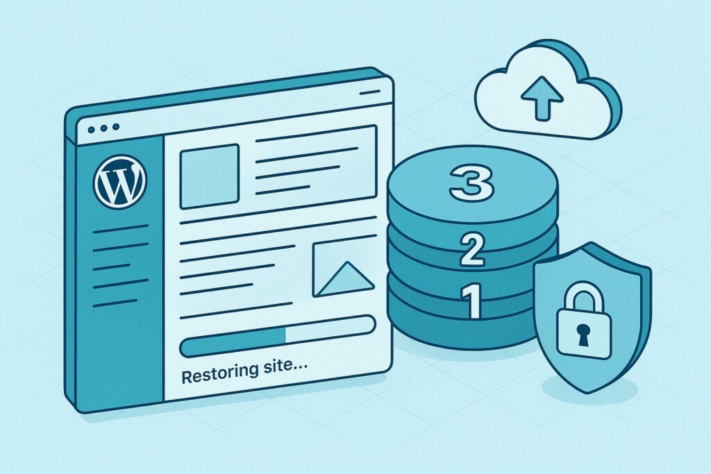 Sauvegardes WordPress 3‑2‑1: plan, tests de restauration et erreurs à éviter